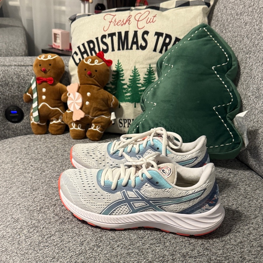 Asics Women's Sneakers - White and Blue